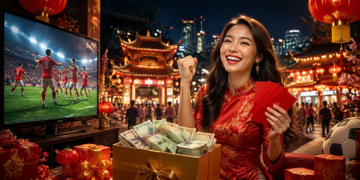 Biểu tượng phong bì đỏ và đèn lồng tại Hà Nội gợi nhớ cảm giác trúng thưởng jackpot