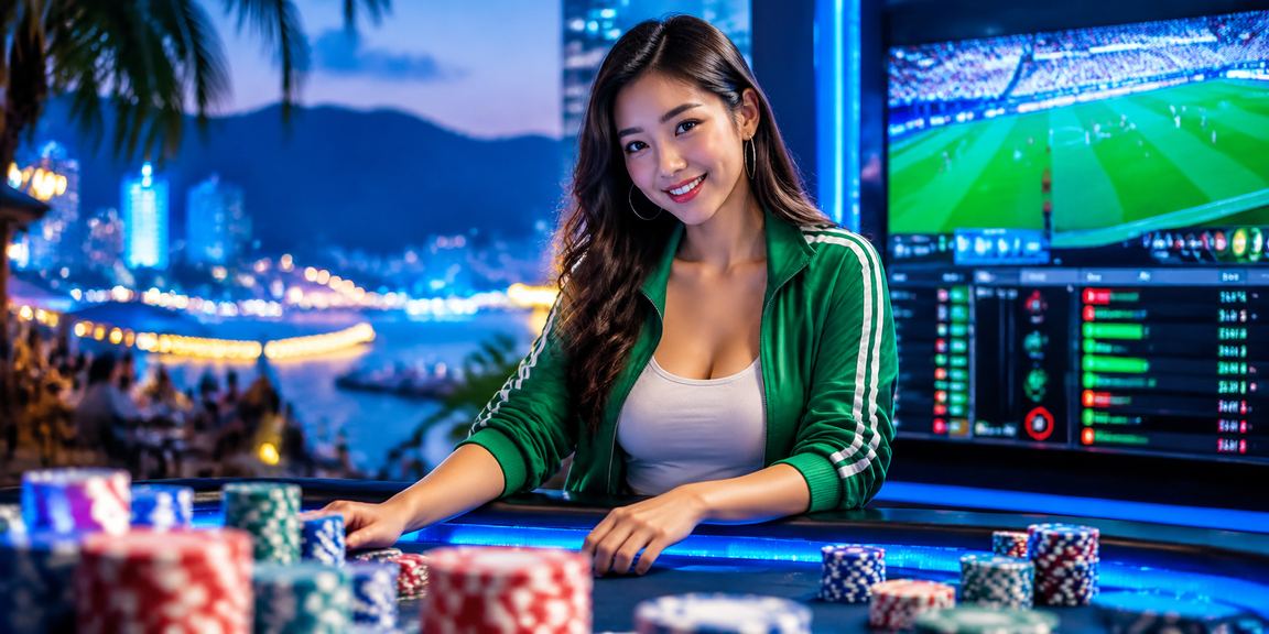 Người dùng tại chợ đêm Nha Trang kiểm tra kết quả xổ số và đặt cược qua điện thoại