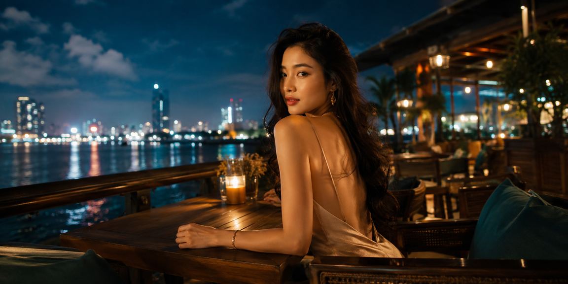 Sảnh giải trí casino Sài Gòn về đêm với ánh đèn neon rực rỡ