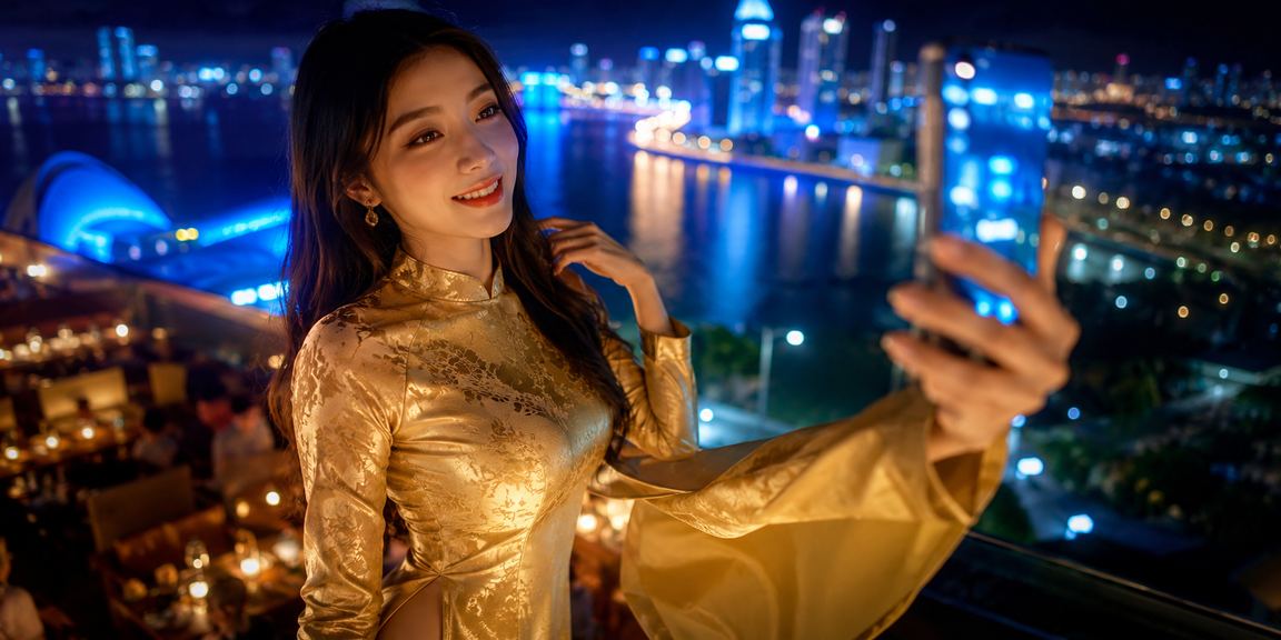 Không gian sảnh casino Việt Nam với bàn bài và đèn chiếu sáng